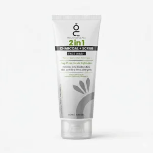 Glowith 2 in 1 CHARCOAL + SCRUB Face wash 120ml
